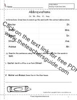 abbreviations worksheet