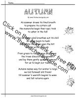 autumn poem worksheet