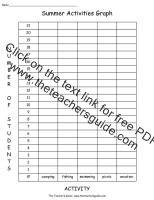 summer activity graph worksheet