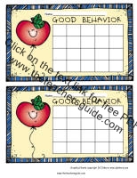 reward chart printout