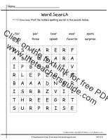 first grade wonders unit six week five spelling wordsearch