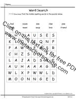 first grade wonders unit six week two printouts spelling word search