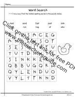 first grade wonders unit two week three spelling word wordsearch