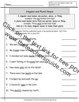 wonders first grade unit two week two plural nouns worksheet