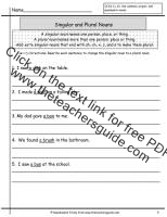 wonders first grade unit two week two plural nouns worksheet