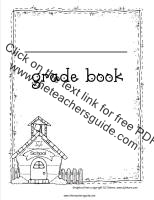 school house theme grade book