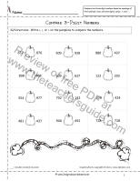 pumpkins comparing numbers worksheet