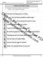 common and proper nouns worksheet