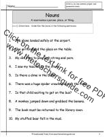 nouns worksheet