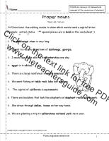 proper nouns worksheet