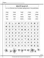 mcgraw hill wonders third grade spelling wordsearch