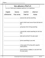 mcgrawhill wonders third grade unit two week five vocabulary matching