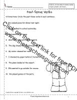 past tense verbs worksheet