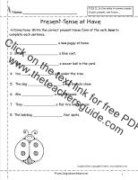 verbs worksheet