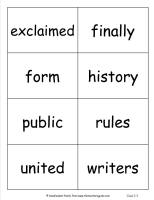 wonders second grade unit five week five printout vocabulary cards