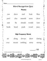 wonders unit five week three printout word quiz