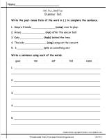 wonders unit four week four printout grammar test