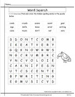 wonders unit four week one spelling word search