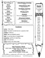 wonders unit four week three printout weekly outline