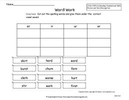 wonders unit four week three printout word sort