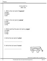 wonders second grade unit 1.4 skills test