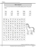 wonders unit one week four spelling words wordsearch