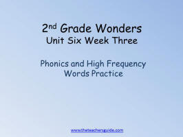 second grade wonders unit six week three printout word quiz