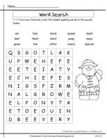 second grade wonders unit three week four word search