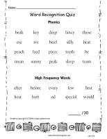 second grade wonders unit three week four word quiz