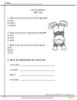 wonders second grade unit three week one skills test