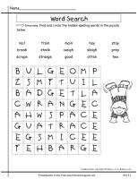 wonders second grade unit three week one spelling wordsearch