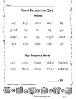 wonders second grade unit 3 week two word quiz