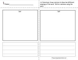 multiple meaning words worksheet