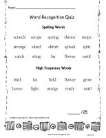 wonders 2nd grade unit two week five quiz