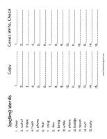 wonders 2nd grade unit two week four spelling copy cover write worksheet