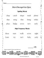 wonders 2nd grade unit two week four quiz