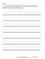 wonders 2nd grade unit two week four writing worksheets