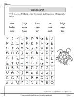 wonders 2nd grade unit two week three spelling wordsearch