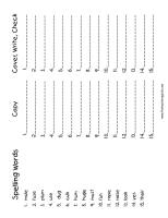 wonders unit two week two spelling words worksheet